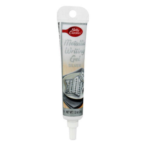 Betty Crocker Writing Gel, Metallic, Silver