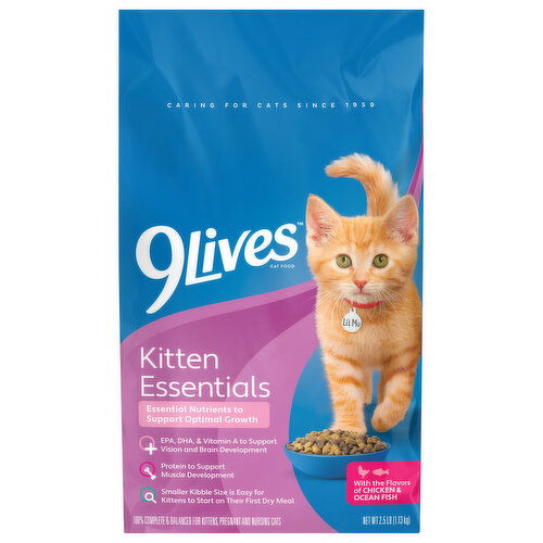 9Lives Cat Food, with the Flavors of Chicken & Ocean Fish, Kitten Essentials