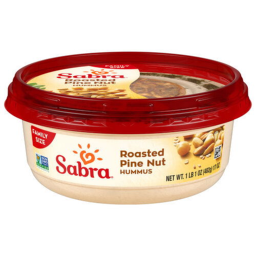 Sabra Hummus, Roasted Pine Nut, Family Size