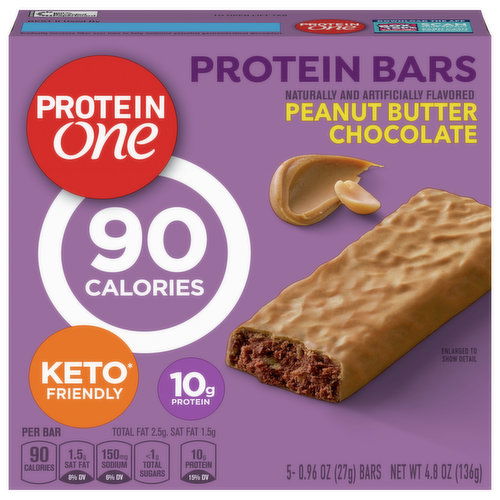 Protein One Protein Bars, Peanut Butter Chocolate