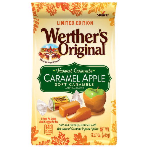 Werther's Original Werther's Original Harvest Caramels Maple Crème Soft Caramels Candy, 7.4oz