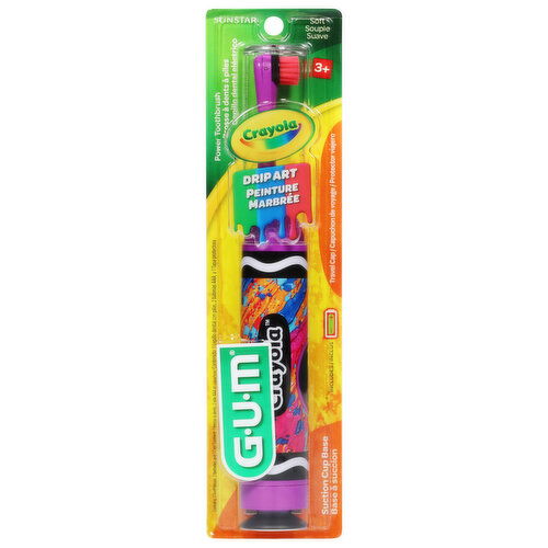 GUM Toothbrush, Power, Soft