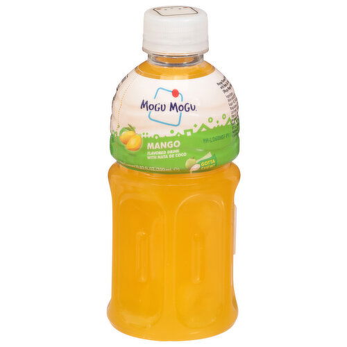 Mogu Mogu Flavored Drink, with Nata de Coco, Mango