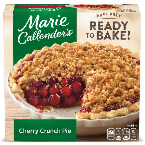 Marie Callender's Cherry Crunch Pie Ready to Bake Frozen Dessert