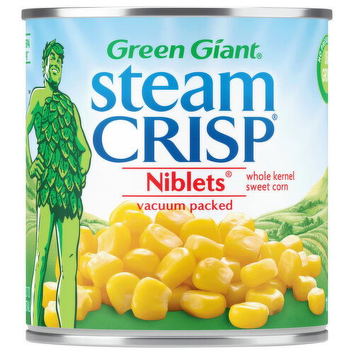 Green Giant Steam Crisp Sweet Corn, Whole Kernel, Niblets, Vacuum Packed