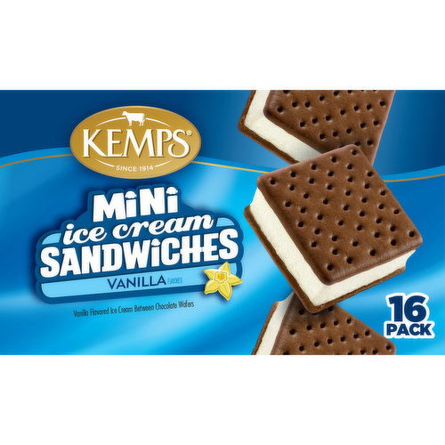 Kemps Mini Vanilla Ice Cream Sandwiches