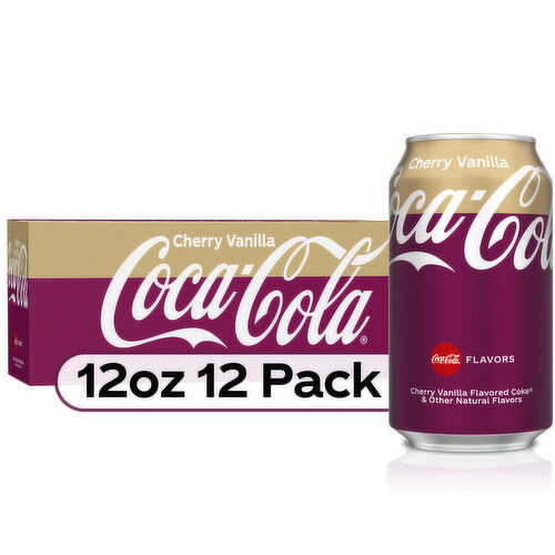 Coca-Cola Coca- Cola Cherry Vanilla Cans, 12 fl oz, 12 Ct
