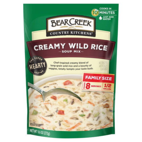 Bear Creek Country Kitchens Soup Mix, Creamy Wild Rice, Family Size