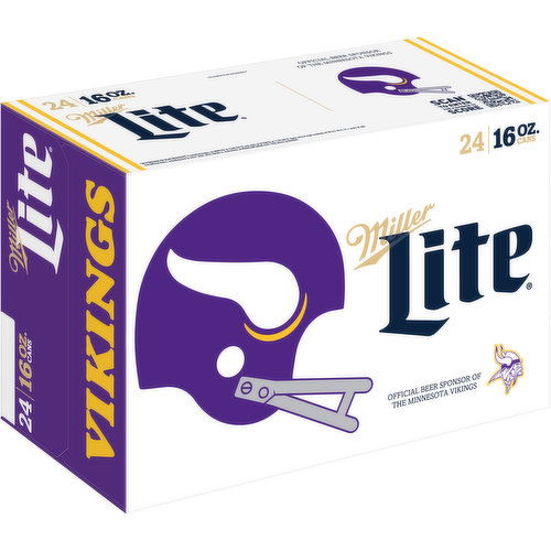 Miller Lite Beer, 24 Pack, 16 Ounce Cans