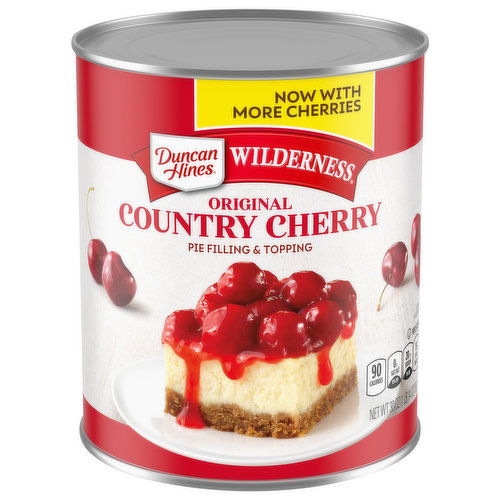 Duncan Hines Wilderness Pie Filling & Topping, Country Cherry, Original