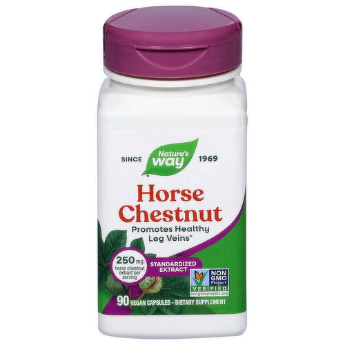 Nature's Way Vegan Capsules Standardized Extract 250 mg Horse Chestnut