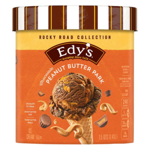 Dreyers Rocky Road Collection Chocolate Peanut Butter Park Ice Cream