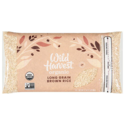 Wild Harvest Rice, Organic, Brown, Long Grain