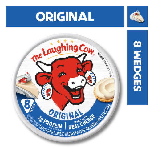 The Laughing Cow Creamy Original Spreadable Cheese Wedges