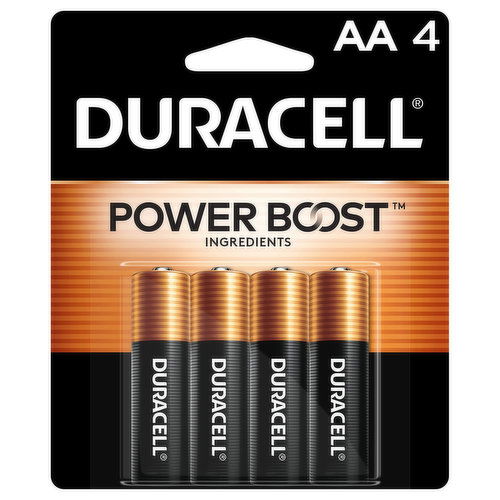 Duracell Power Boost Batteries, Alkaline, AA, 1.5 V