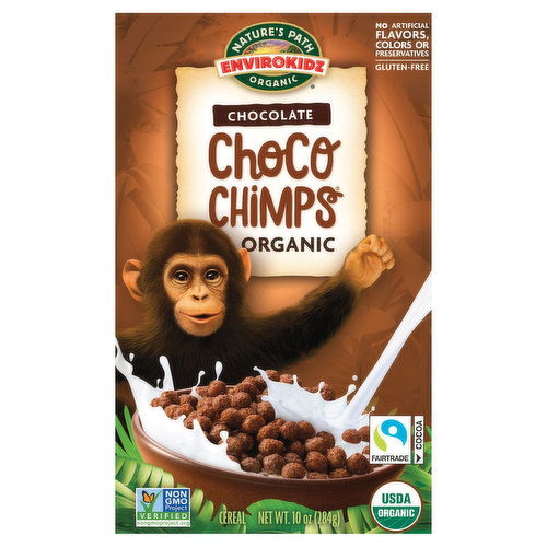 Nature's Path Organic Choco Chimps Cereal, Organic, Chocolate