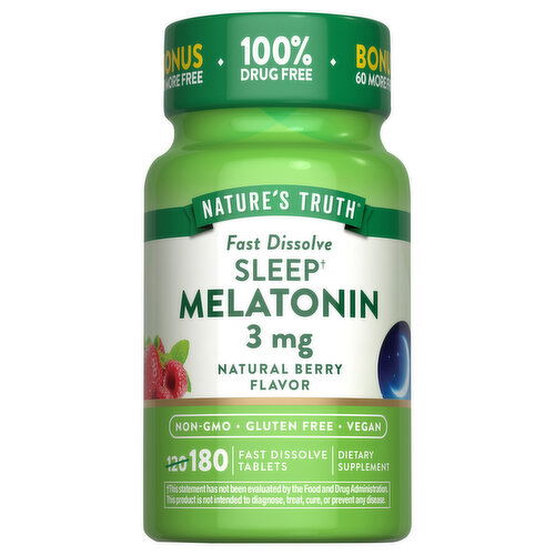 Nature's Truth Sleep Natural Berry Flavor 3 mg Melatonin