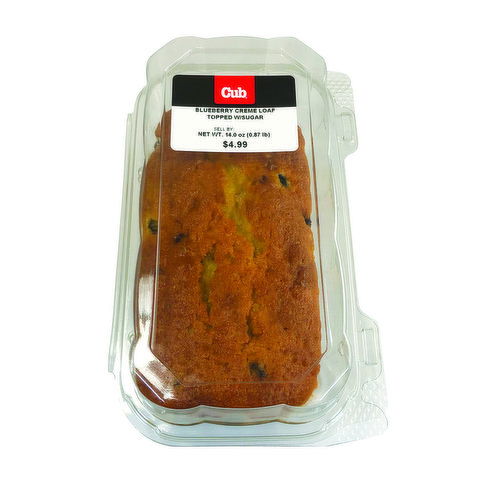Cub Bakery Blueberry Creme Loaf
Topped W/Sugar