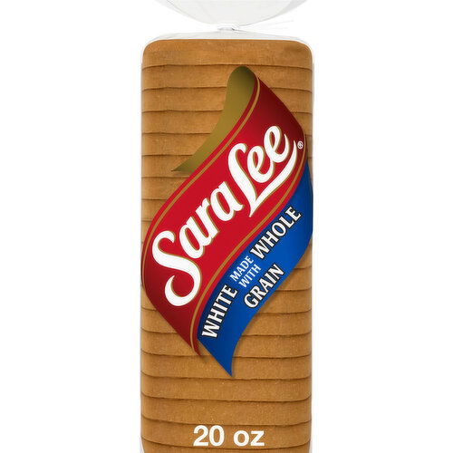 Sara Lee White made with Whole Grain Plain Bread, 20 oz