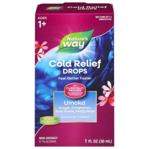 Nature's Way Cold Relief, Ages 1+, Drops