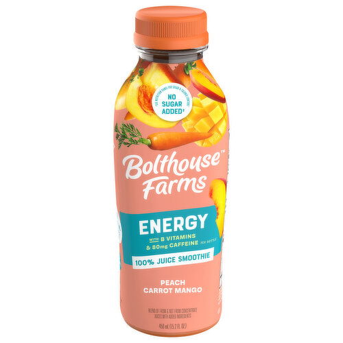 Bolthouse Farms 100% Juice Smoothie, Peach Carrot Mango