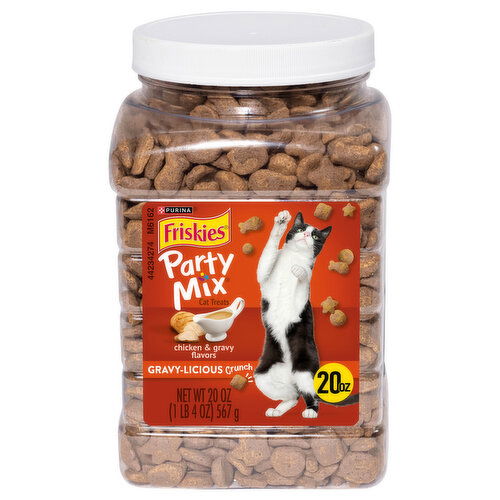 Friskies Party Mix Cat Treat, Chicken & Gravy Flavors