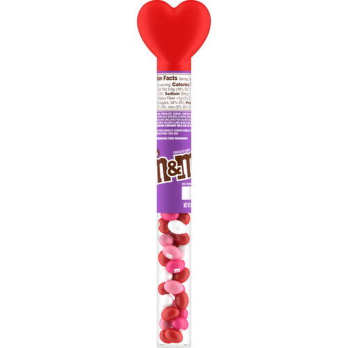 M&M'S M&M'S Milk Chocolate Valentine's Day Candy Heart Cane Gift, 3 Oz