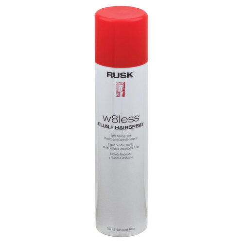 Rusk W8less Plus Hairspray, Shaping and Control, Extra Strong Hold