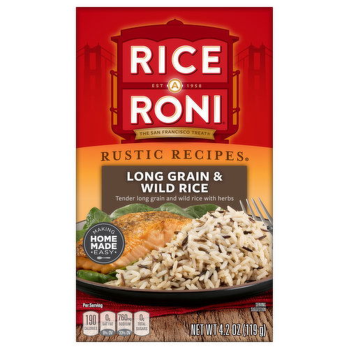 Rice A Roni Rustic Recipes Long Grain & Wild Rice