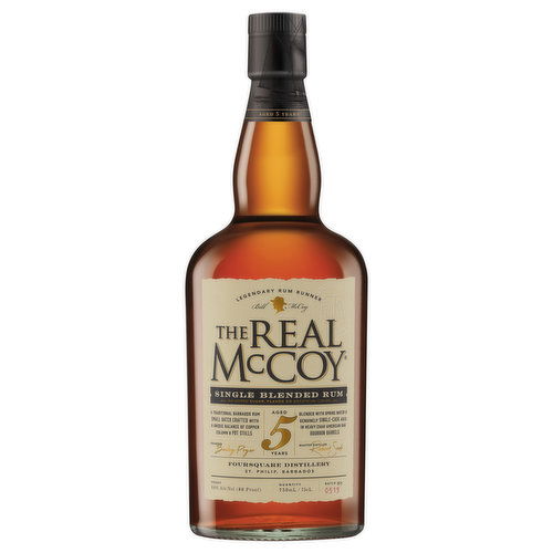 The Real McCoy Blended Rum, Single, 5 Years