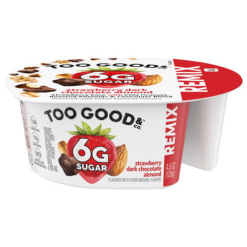 Too Good & Co. Yogurt, Remix, Strawberry Dark Chocolate Almond