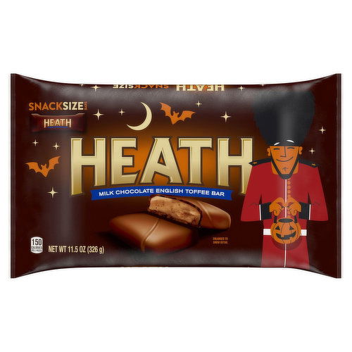 Heath English Toffee Bar, Milk Chocolate, Snack Size