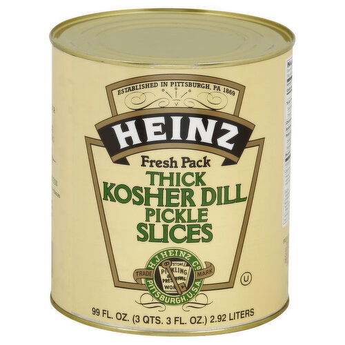 Heinz Pickle Slices, Kosher Dill, Thick