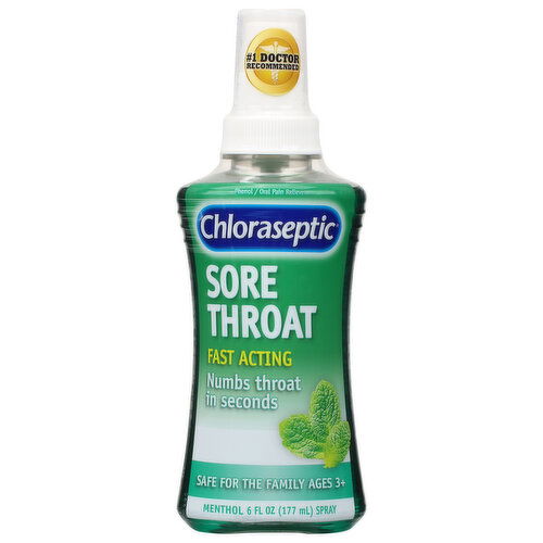 Chloraseptic Sore Throat, Menthol, Spray