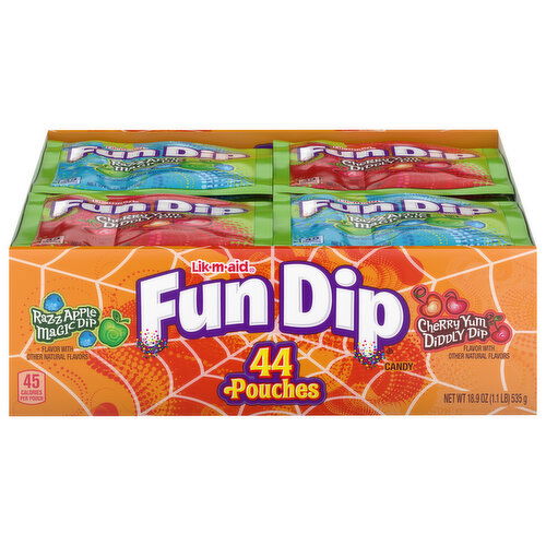 Fun Dip Candy, Razz Apple Magic Dip/Cherry Yum Diddly Dip