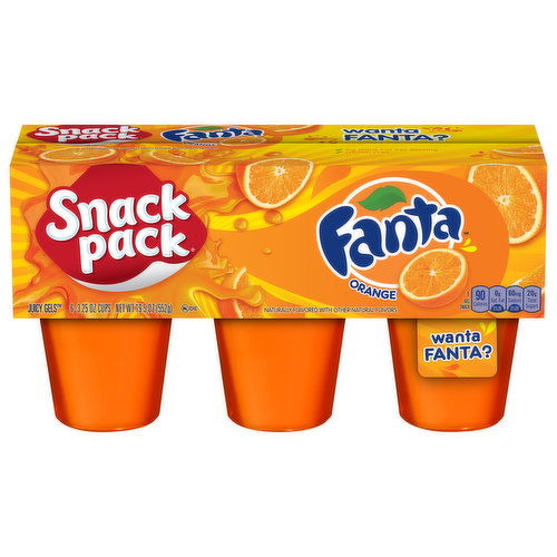 Snack Pack Fanta Fanta Orange Flavored Juicy Gels