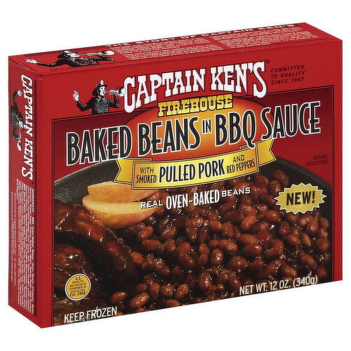 Captain Kens Baked Beans, Firehouse, in BBQ Sauce