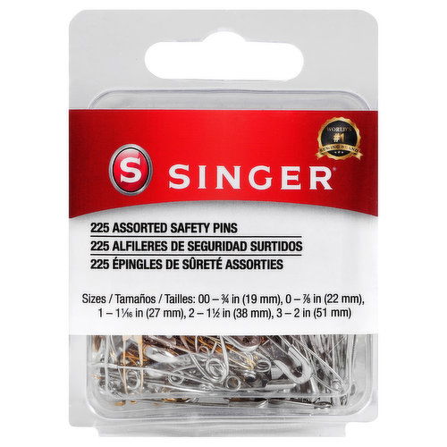 Singer Safety Pins, Assorted