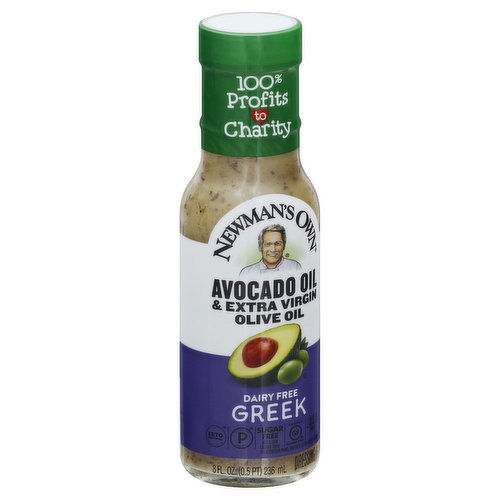 Newman's Own Dressing, Dairy Free, Greek