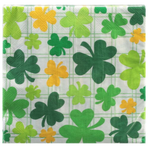 Party Creations Napkins, Shamrock and Roll, 2-Ply