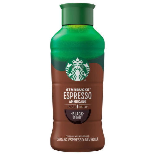 Starbucks Americano Chilled Black Unsweet Espresso Beverage