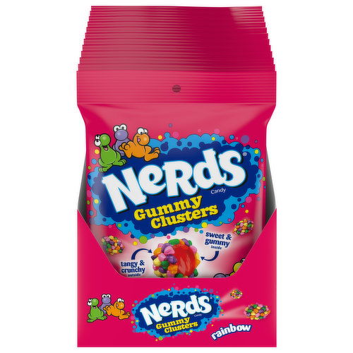 Nerds Candy, Gummy Clusters, Rainbow