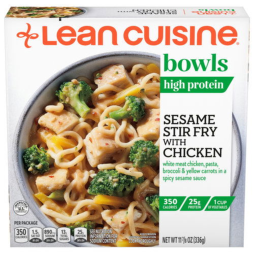 Lean Cuisine Bowls Sesame Stir Fry