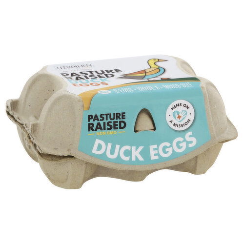 Utopihen Farms Duck Eggs, Pasture Raised, Mixed Size