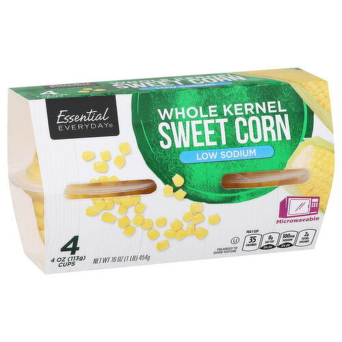 Essential Everyday Sweet Corn, Low Sodium, Whole Kernel