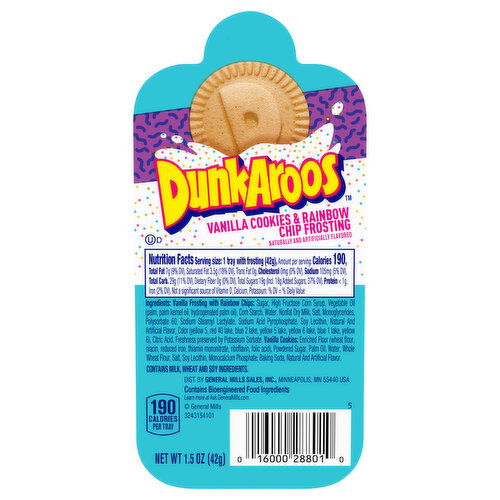 DunkAroos Vanilla Cookies & Rainbow Chip Frosting