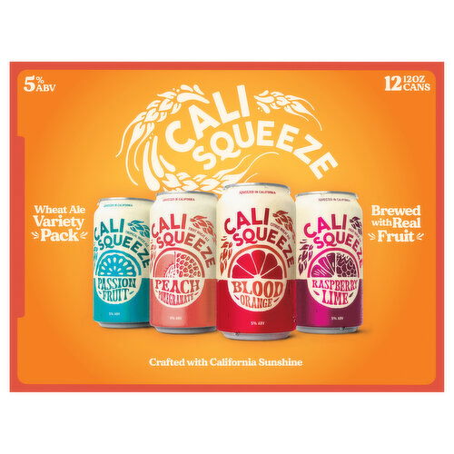 Cali Squeeze Berer, Wheat Ale, Assorted, Variety Pack