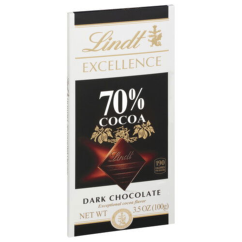 Lindt Excellence Dark Chocolate, 70% Cocoa