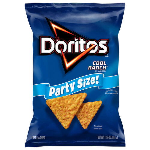 Doritos Cool Ranch Flavored Tortilla Chips Party Size!