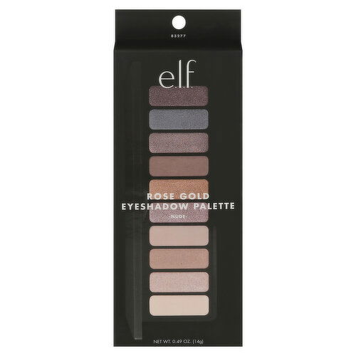 e.l.f. Eyeshadow Palette, Nude, Rose Gold 83277